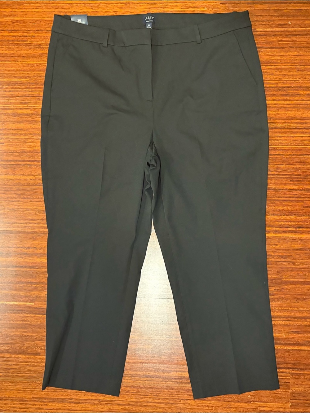 J.Crew Black Kallie Ankle Pants 20 NWT Classic Tailored Workwear Crop Career